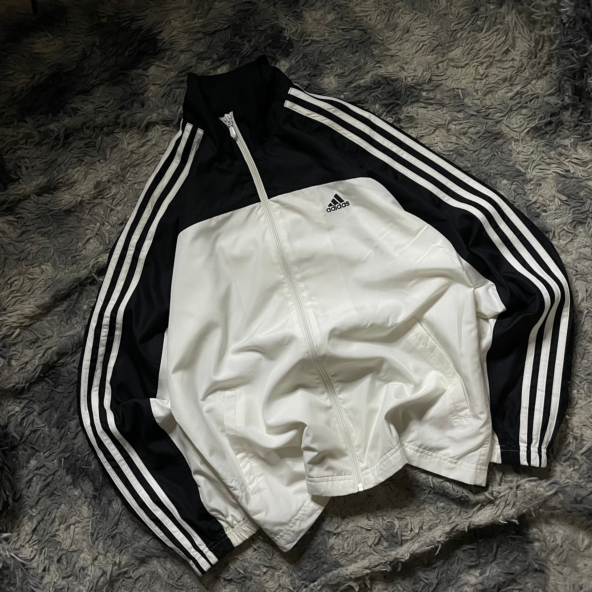 Windbreaker Adidas white and black