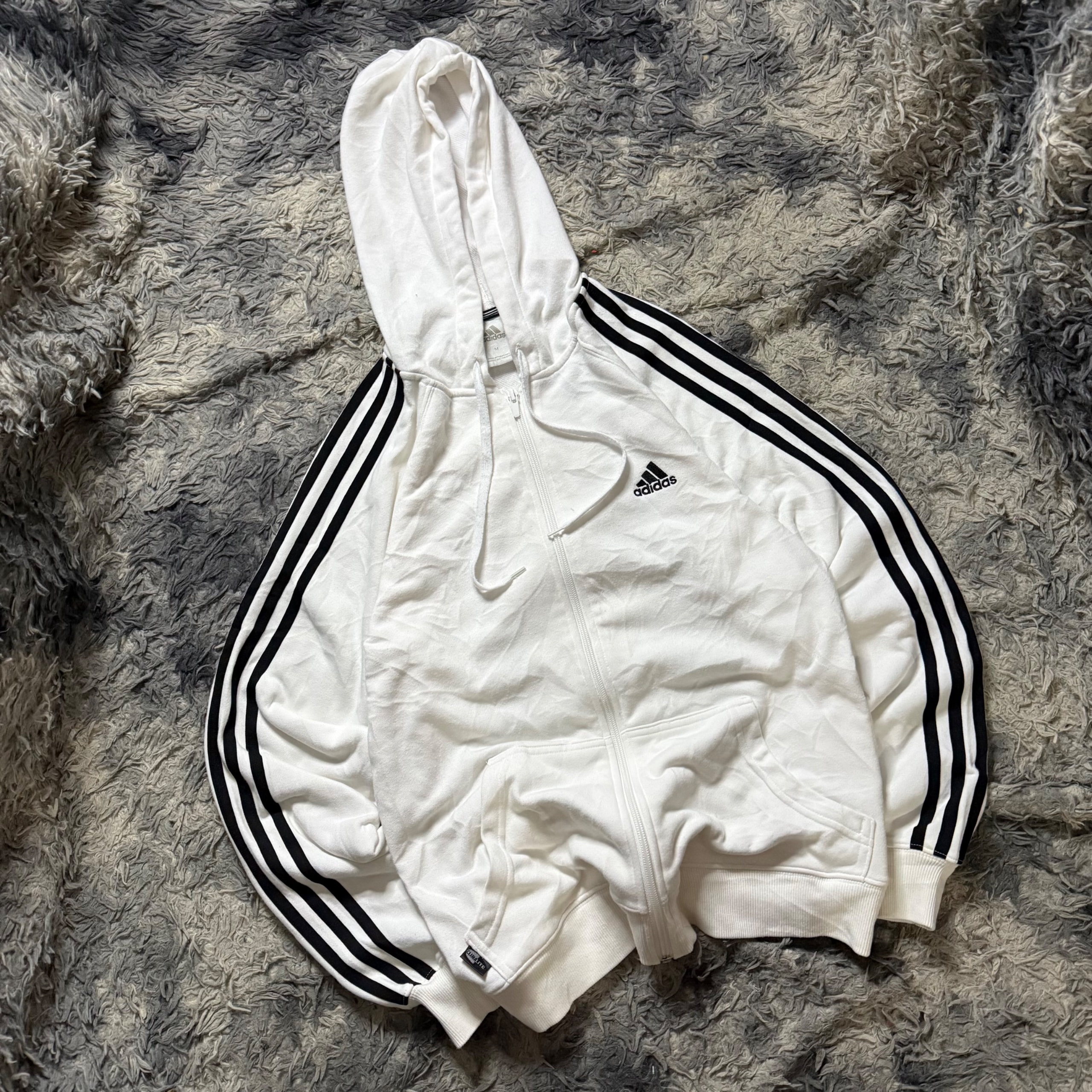Full zip Adidas Blanc